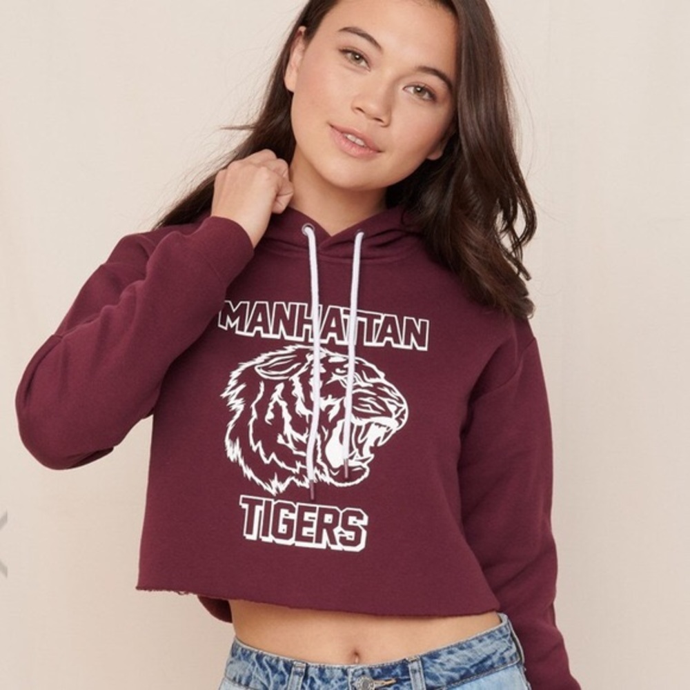 Manhattan Tigers cropped hoodie
